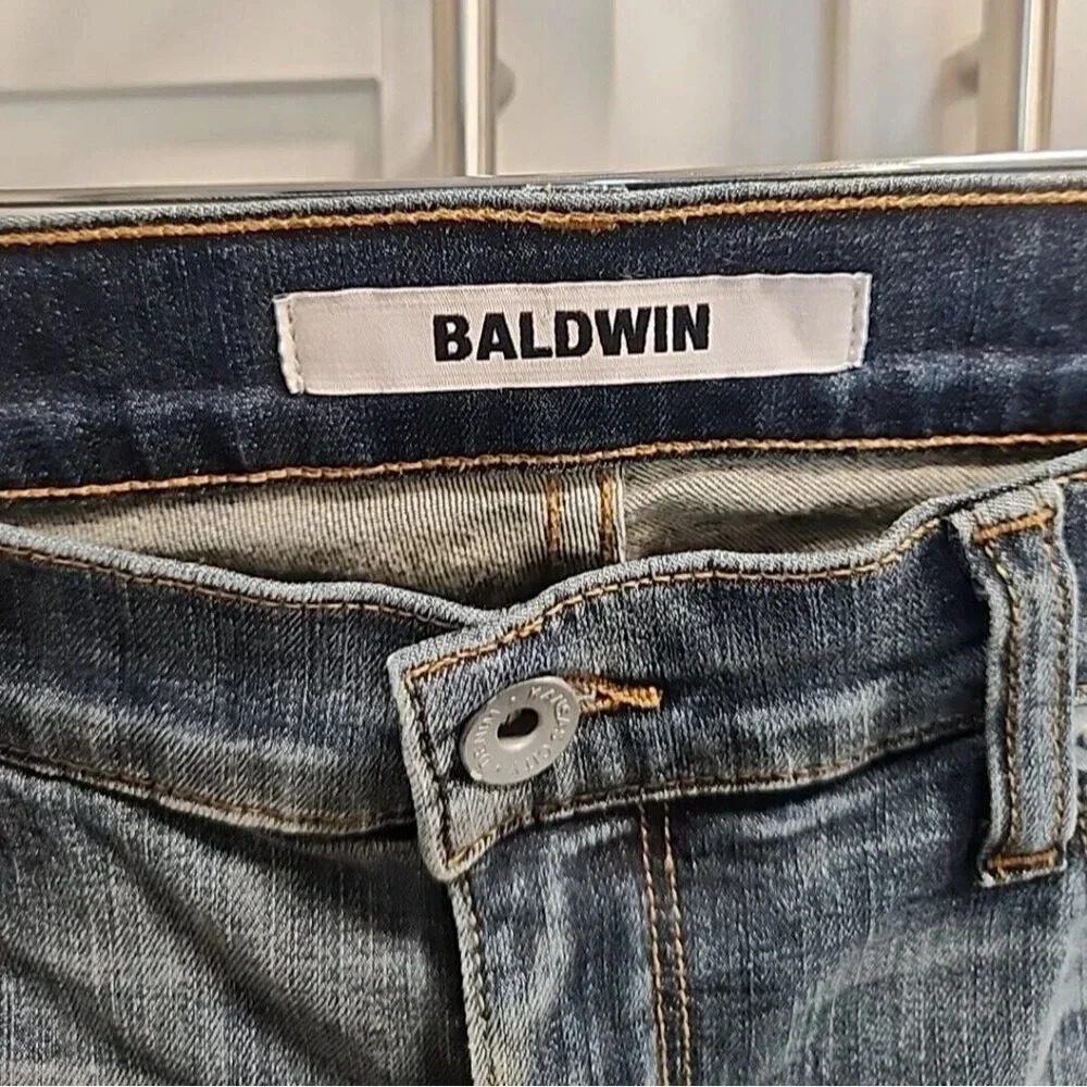 Baldwin The Ten Skinny Jeans Women's 8" Rise Distressed Sz 29 - Picture 3 of 9